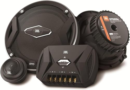 JBL GTO609C 270 Watts 6-1/2/'' Premium Car Audio Component Stereo Speaker System with Patented Plus One Woofer-Cone Technology Plus Alphasonik 6-1/2/'' Component Speaker GTO609C+ALPHA