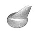 Martyr CM31640Z, Zinc Alloy Anode (Honda Anode, Standard Skeg Mercury/Mercruiser Anode - Now fits Gen II)