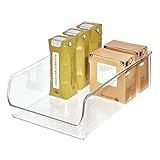 InterDesign Linus Kitchen, Pantry, Refrigerator, Freezer Storage Container, Large, Clear