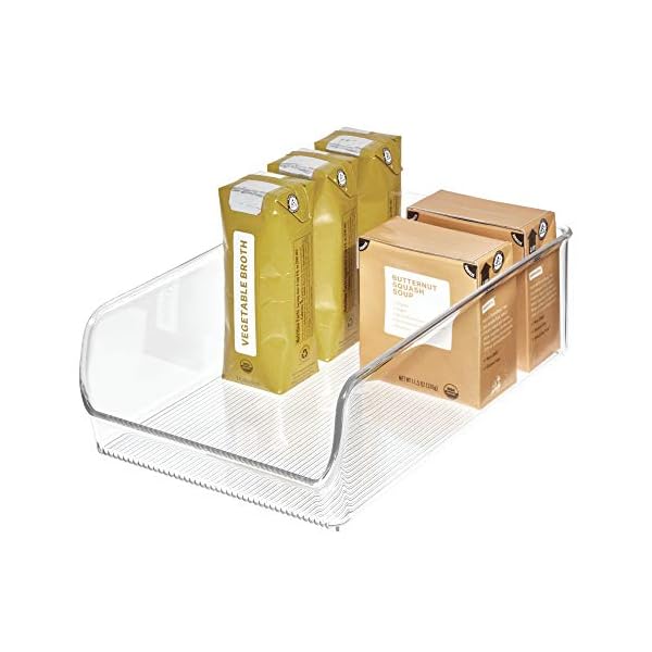 iDesign Fridge Organiser, Stackable Storage Container , Large BPA-free Clear Drawer Organizer for Kitchen, Fridge and…