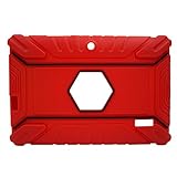 Transwon Anti Slip Kids Case for TOPELOTEK 7, Amiley 7, Alldaymall A88X, NeuTab N7 Pro, Tagital 7 T7X, Yuntab Q88, Yuntab 8GB Y88 7 Inch Tablet, Vuru A33, NPOLE N718, iRULU eXpro X3 Tablet-X37 - Red