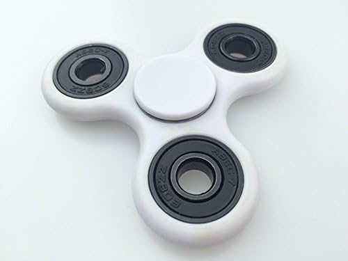 Jamesmarket Fight Spinner Toys For Adults ADHD, Anxiety,Autism Tri-Spinner Fidget Toy Smooth Surface With Metal Inside Color White