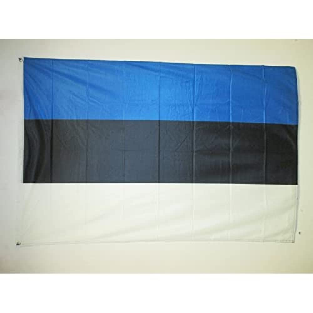 AZ FLAG - Estonia Flag - 3x5 Ft - For Outdoor - Estonian Banner Knitted Polyester with Two Plastic Rings - Fade Resistant - Vivid Colors - 3' x 5' Feet - 150x90 Cm