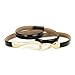 Nanxson Women's Leather Belt Thin Hook Waist Belt Skinny Belt for Jeans Dress PDW0002 black