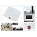 TV Antenna, Reignet 50 to 70 Mile Range Amplified Indoor HDTV Antenna with Detachable Amplifier Signal Booster and 16.5FT Coax Cable - Shiny White