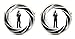 James Bond Classic 007 Logo Glass Domed Cufflinks