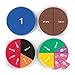 EAI Education Jumbo Magnetic QuietShape Foam Fraction Circles: Numbered - Set of 51