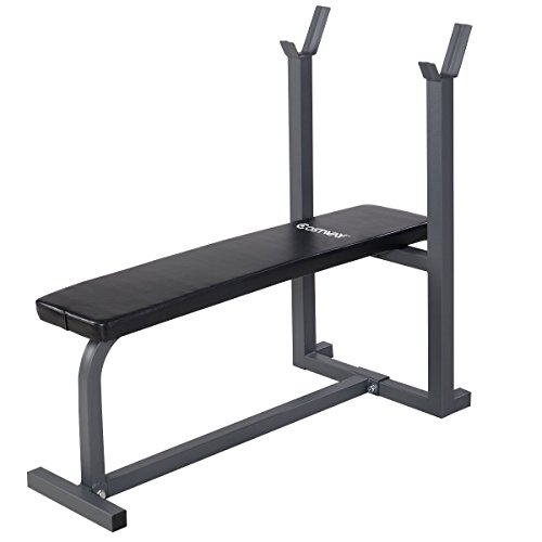 Goplus Weight Bench Flat Crunch Sit Ups Board Fitness Equipment