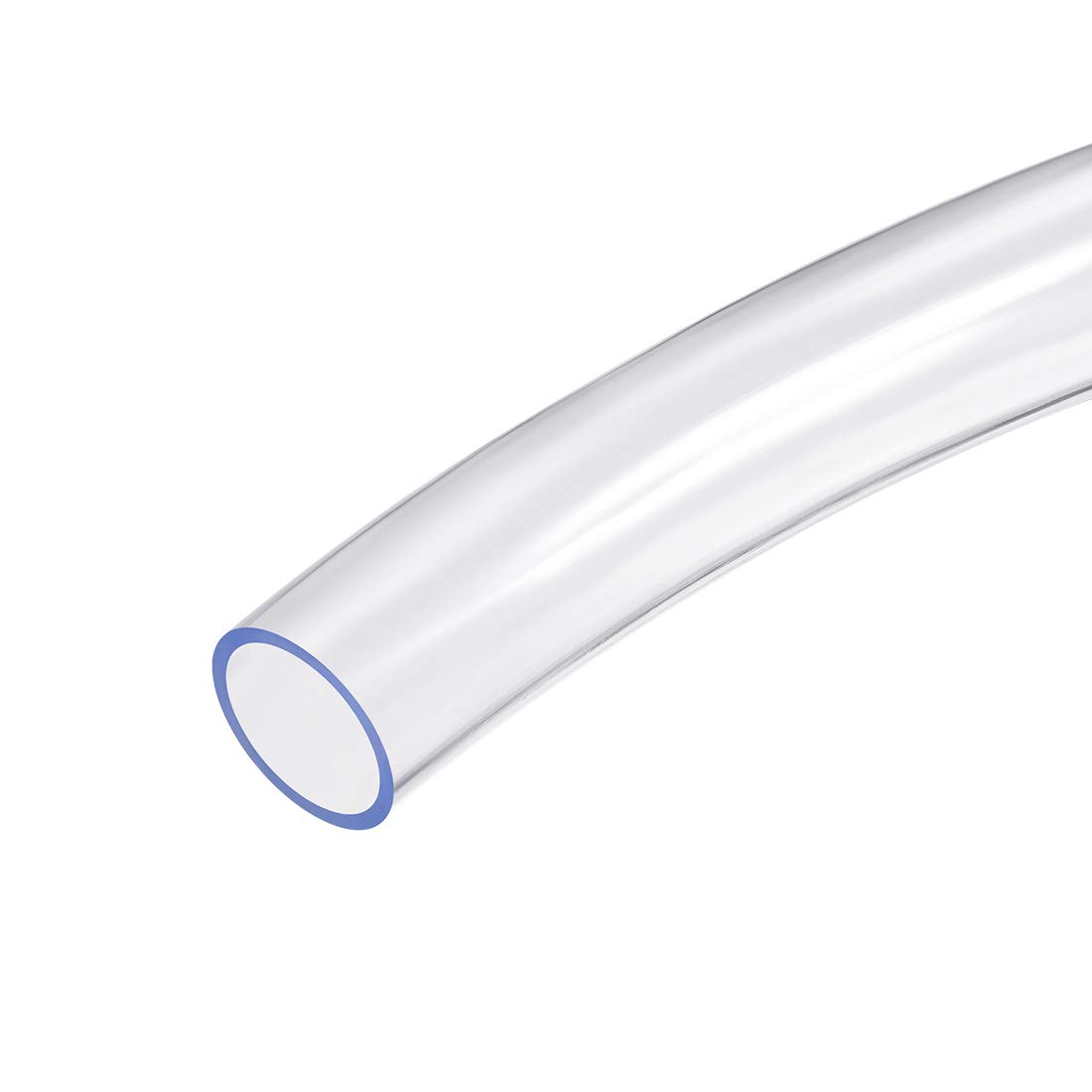 uxcell PVC Clear Vinyl Tubing, 25mm(1") x 30mm(1 3/16") Plastic Tube Flexible Water Pipe 3.3ft