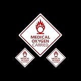 Medical Oxygen On Board Window Sticker: Amazon.co.uk: Car & Motorbike