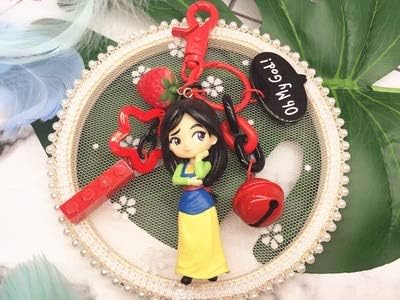 dahuimin Lovely Snow White Mermaid Keychain Doll Keyring For Women Girl Handbag Backpack Charms Pendant Fashion Key Chain Ring Fg-3