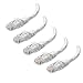 Cable Matters 5-Pack Snagless Cat6 Ethernet Cable (Cat6 Cable, Cat 6 Cable) in White 7 Feet