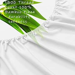 LBRO2M 100% Bamboo Bed Sheet Queen Size 4 Piece