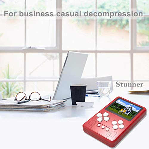 Beico Portable Handheld Game Console for Kids and Adults with Built in 318 Classic Old Style Video Games Perfect for Holiday or Travel Entertainment Children Birthday Gift (Red)