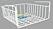 DecoBros Under Shelf Basket Wrap Rack, White