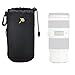 3 Pack Neoprene Soft DSLR Lens Pouch Case Kit For Canon Nikon Sony Pentax Olympus Panasonic and Blackmagic Pocket Cinema Camera Lenses Includes 3 Soft Neoprene Lens Pouch, small, medium, and large