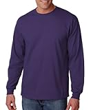Gildan G240 Ultra Cotton® 6 oz. Long-Sleeve T-Shirt - PURPLE - S