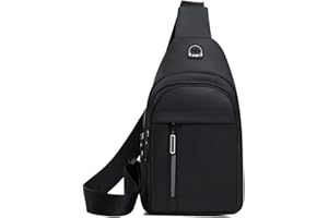 Brymthy Sling Backpacks Chest Shoulder Crossbody Purse Surper Light Handbag for Travel Running Cycling for Men (Black 2)