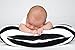 Maternity Breastfeeding Pillow Cover by Danha-Newborn Baby Feeding Cushion Case-Cute Donut Shape Wedge Pillow-Best Infant Support-for New Moms-Black and White Stripe Prints Slipcover