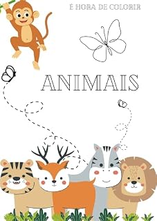 Livro É hora de colorir : Animais (É hora de colorir - Animais Livro 1)