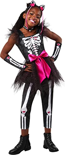 Rubies Girl's Forum Novelties Skele-Kitten Costume Dress, As Shown, Medium at Amazon
