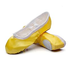 MSMAX Ballet Shoes for Girls Toddler Shoes Yellow
