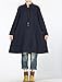 Mordenmiss Women's Cotton Linen Full Front Buttons Jacket Outfit with Pockets Style 1 XL Navy
