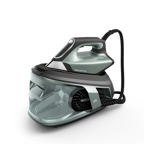 Force Pro 500, Centro de planchado, 7,5 Bares, Golpe de vapor de 550 g/minuto, Tecnología Quicksteam, Ahorra energía, 2 modos ECO y MAX, Eucalipto y negro, VR9042F0