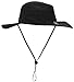 CAMO COLL Outdoor UPF 50+ Boonie Hat Summer Sun Caps (One Size, Black)