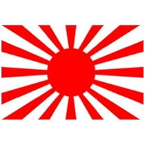Amazon.com: (2x)旭日旗- 日本帝國風- 紅色- 貼紙- 貼花- 模切: 汽車