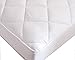 Luxurious Fitted Down Alternative Mattress Pad 100% Cotton Cover 300 TC Quilted and Breathable - Bed Mattress Topper Stretches Up to 14 - Twin Size (39x75