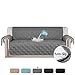 H.VERSAILTEX 100% Waterproof Sofa Slipcover Washable Sofa Cover Non-Slip Couch Cover for 3 Cushion Cover Furniture Protector for Pets Couch Slipcovers with Puppy Paw Silicone Backing (XL Sofa, Grey)