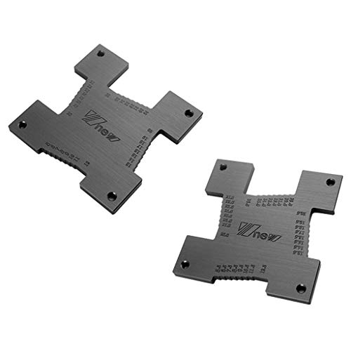 jiumoji 2PCS Measuring Tool Ruler High Precision Height Gauge 5-36.5mm Woodworking Router Table Electric Circular Saw Engraving Machine Measure Tool