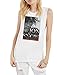 Game of Thrones Jon Snow Juniors White Muscle Tank Top