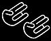iJDMTOY 2-Pack JDM Style Shocker Hand Die-Cut Decal Vinyl Stickers
