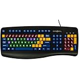LearningBoard A Full-Featured Keyboard Designed For The Hands of A Child Black PS2-USB