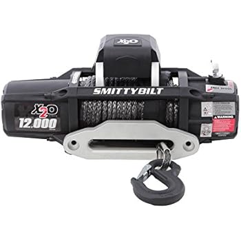 Smittybilt (98512) X2O Waterproof Synthetic Rope Winch - 12000 lb. Load Capacity