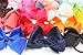 CÉLLOT 40Pcs 4.5 Inches Boutique Pops Hair Bows Elastic Hair Ties Grosgrain Ribbon Big Cheer Bow Ponytail Holder Rubber Hair Bands for Baby Girls In Pairs