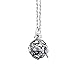 Essential Oil Diffuser, Aromatherapy Necklace: The Blossom Pendant Kit w 10 Black Essential Oil Lava Beads | 28