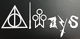CMI187 Always Harry Potter WHITE Vinyl Car/Laptop/Window/Wall Decal | 8.75