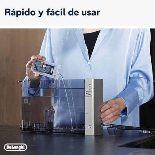 EcoDecalk Mini Descalcificador DLSC200, 2 Dosis Descalcificación, Descalcificador Máquina Café, Accesorio Mantenimiento Máquina Café, Ingredientes De Origen Vegetal, 2x100ml