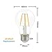 La Farah A19 LED Filament Bulb 4W, Non-Dimmable,40 Watt Incandescent Bulb Equivalent, 420 lumen, 2700K Warm White,E26 LED Edison Bulb Clear, 120v, ETL Listed -Pack of 6