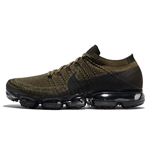 Nike Men's Air Vapormax Flyknit, CARGO KHAKI/BLACK-MEDIUM OLIVE, 8 M US