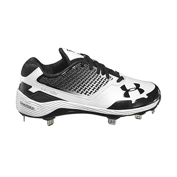 Under Armour New Womens CLO ST Softball Metal Cleats Shoes Black/White Sz 6 M Softball Cleats