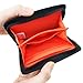 Rough Enough Credit Card Holder for Men Coin Purse Credit Card Wallet for Women Boy Girl Teen Card Organizer Pouch with Zipper for Sport School in Zip Around Black Cordura Fabric