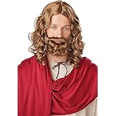 Jesus Wig & Beard - Biblical Costume Set Jesus Wig and Beard [Lite Brown]
