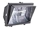 Lithonia Lighting OFL 300/500Q 120 LP BZ M6 Light Visor Flood Light with One 300-Watt and One 500-Watt Quartz Halogen Double-Ended Lamps, Black Bronze