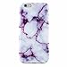 Marble iPhone 6 6s Case Protective Phone Marble (purple streak)