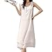 LIANGSM Retro Cotton Linen Long Maxi Two Piece Suit (XXL, Pink)