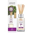 Areon Home Luxury Perfume Reed Diffuser + 10 Rattan Reeds, Lilac Scent 85ml